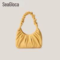 Seagloca - กระเป๋า PU ผู้หญิงเกาหลี นุ่ม รักแร้ เมฆ พับ เมจิกสติ๊ก ไหล่ messenger Hobo