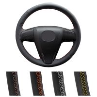 【YF】 Leather Hand-stitched Car Steering Wheel Cover For Mazda 3 Axela 2008-2013 CX-7 CX7 2010-2016 5 2011-2013