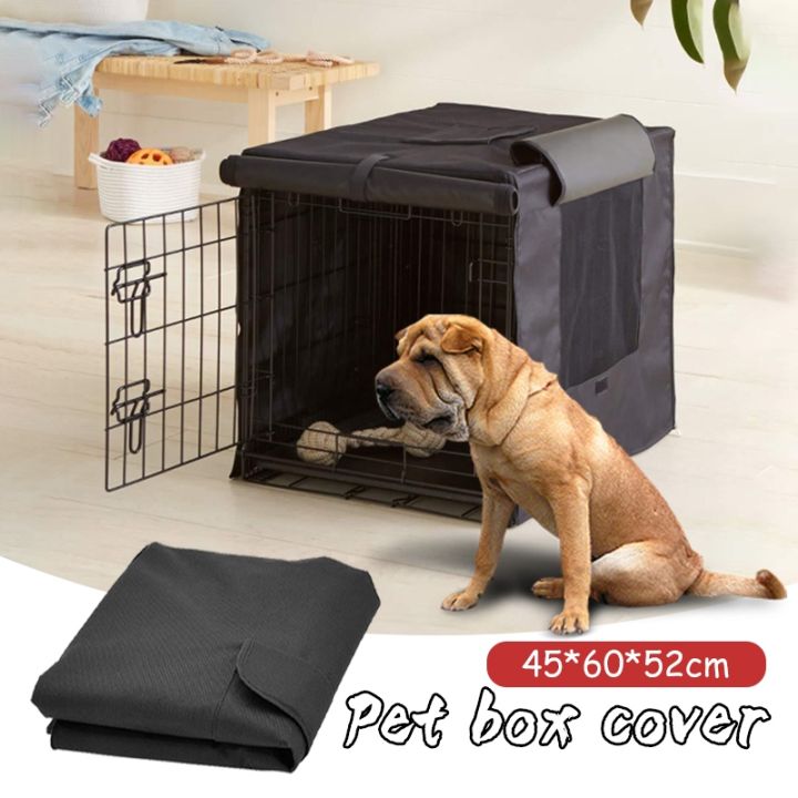 dog-kennel-house-cover-waterproof-windproof-shading-420d-oxford-dog-cage-cover-outdoor-protective-cover-pet-crate-covers