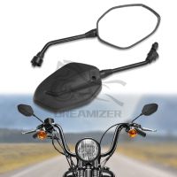 ❈☃◙ Universal 1Pair 10MM For Harley Honda Yamaha Suzuki Motorcycle Rear View Rearview Side Mirror Motorbike Accessories