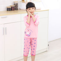 KS119 ชุดนอนเด็ก ชุดนอนเด็กขาสั้นแขนสั้น ชุดนอนเด็กสไตส์เกาหลี 100% COTTON By Superkidz