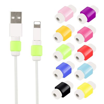【CW】 1pc Cable Protector Data Colors Cord Winder Cover IPhone USB Charging