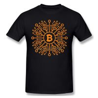 ผ้าฝ้ายแท้เสื้อยืดแขนสั้นลําลอง คอกลม ผ้าฝ้าย พิมพ์ลายการ์ตูนอนิเมะ Bitcoin Lines แฟชั่นสําหรับผู้ชาย 2023S-3XL  TBHM