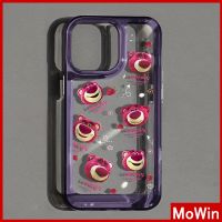 Mowin - เข้ากันได้สำหรับ เคสไอโฟน เคสไอโฟน11 เคส iphone 11 เคสไอโฟน Space เคสโทรศัพท์อะคริลิกแข็งชุบปุ่มกันกระแทกหมีสีชมพูน่ารักลึกเข้ากันได้กับ iPhone 14 13 Pro max 12 Pro Max 11 xr 6Plus 7Plus 8Plus