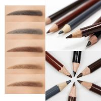 6pcs/set Wooden Eyebrows Pencil Create Natural Wild Eye Brow Makeup Eyebrow Enhancer Easy to Color For Beginner Waterproof TSLM1