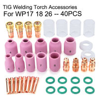 40Pcs #10ถ้วยแก้วสำหรับ WP-171826 Wp26 Tig ไฟฉาย Alumin หัวฉีด Collet เชื่อมไฟฉาย Collets แก๊ส Len อุปกรณ์เชื่อม