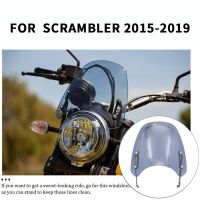 Motorcycle Touring Front Flyscreen Windscreen Windshield Shield Screen for Ducati Scrambler 2015-2019 (Light e)