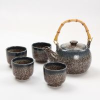 Ceramic teapot gift tea set Japanese Korean tea set classical tea ceremony Art tea set Ceramic tea set milk frothing jug