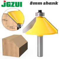 【LZ】 1pc 8mm Shank High Quality Large 45 Degree Chamfer   Bevel Edging Router Bit Wood Cutting Tool woodworking router bits