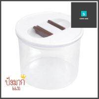 ขวดโหล PS0 0.6 ลิตร กลม-S ฝาบีบ สีขาวCANISTER PS 0.6L PULL LID WHITE **ขายดีที่สุด**