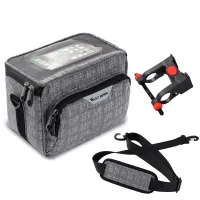 WEST BIKING Multifunction Bike Handlebar Bag Cycling Touch Screen Phone Bags Travel Shoulder Bag MTB Road Bicycle Accessories