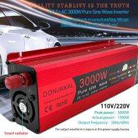 Pure Sine Inverter 3000W 60HZ DC 12v LED display for Ac 220v 230v solar converter car Electrical Circuitry  Parts