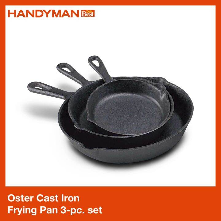 Oster Cast Iron Frying Pan 3pc. set Lazada PH