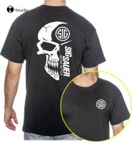 Sig Sauer Skull Logo Tshirt Hight Quality Back Print Limited Edition