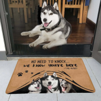 【cw】CLOOCL No Need To Knock er Doormat 3D Printed My Dog Doormat Non Slip Door Floor Mat Decor Porch Doormat 40x60cm DropShipping ！