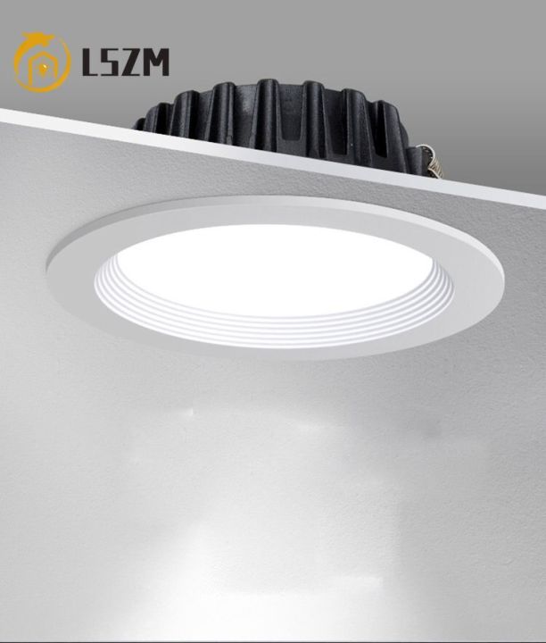 ไฟดาวน์ไลท์-led-แบบฝังห้องรับแขกห้องนอนไฟติดเพดานกันหมอกป้องกันแสงสะท้อนในห้องครัว
