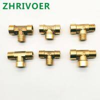 Brass pipe fittings External thread / internal thread 1/81/43/81/2 British tee copper pipe fittings Water oil gas adapter FFMMFF Valves