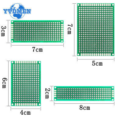 20ชิ้นล็อต PCB ต้นแบบคณะกรรมการชุด5X7 4X6 3X7 2x8เซนติเมตรสองด้านสากลพิมพ์แผงวงจรสำหรับ DIY อิเล็กทรอนิกส์ต้นแบบ