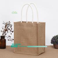 ?Arrive in 3 days?กระเป๋าหิ้ว Burlap Tote Bags Blank, Jute Beach Shopping Handbag, for Grocery Crafts Wedding กระเป๋า Tote Bag✨New Arrivals?