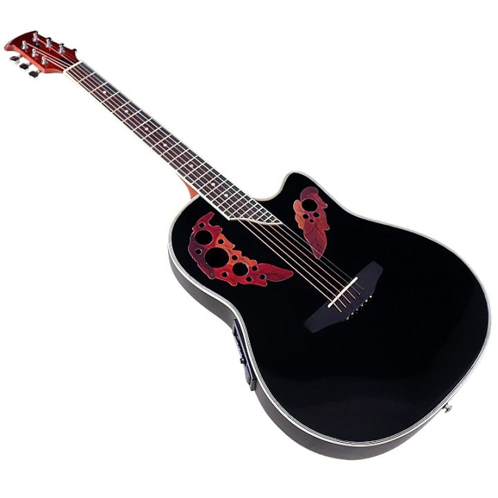 laminated-spruce-wood-electric-acoustic-guitar-6-strings-round-back-ovation-model-41-inch-cutaway-design-folk-guitar