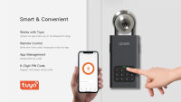 Lockin Tuya Smart Key LOCK BT Wireless pas Key Safe Storage กล่องโลหะผสม IPX5กันน้ำ REM กุญแจประตูตู้เซฟควบคุม