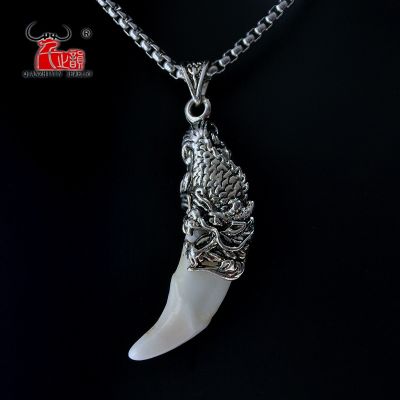 【CW】 YX004 Fake Pendant Necklace Tibetan Amulet Fangs Choker