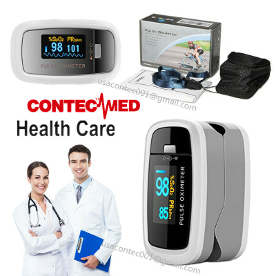 CONTECMED CMS50D1 Finger Pulse Oximeter ความอิ่มตัวของออกซิเจนในเลือด Heart Rate Monitor SpO2 Meter blood oxygen monitor Free Pouch