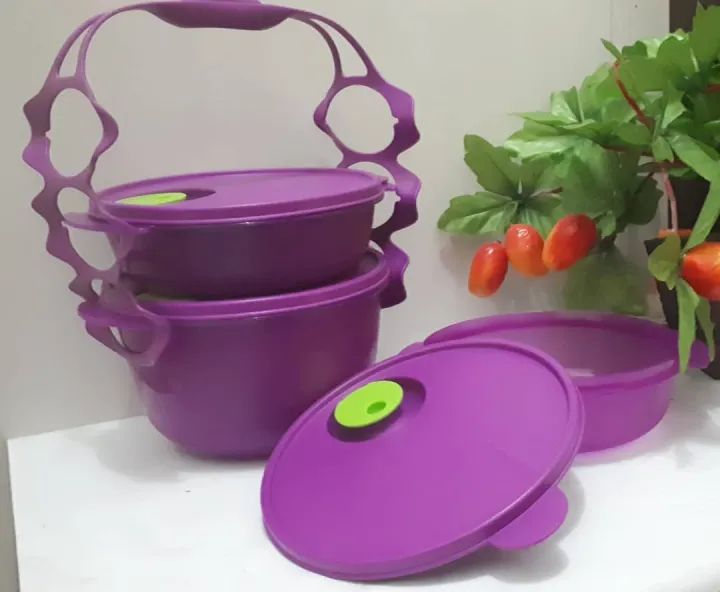 Tupperware carry all bowl Ungu Lazada Indonesia