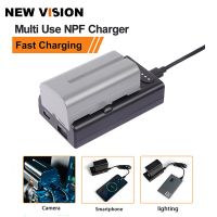 ZZOOI ZGCINE NP-F Battery Adapter Plate Multi Use NPF Fast Charge Charger QC3.0/PD3.0 Type-C Input &amp; D-tap Type-C Output for Filmmaker