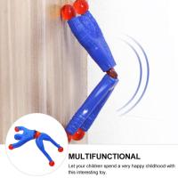 1pcs Climbing The Wall Stick Man Spiderman Educational Fun 13.5*6cm Toy Flexible And J7H4