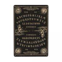 Ouija ป้ายที่กำหนดเองวินเทจโกธิคแม่มดโลหะโล่คลับคาเฟ่ร้านอาหารผู้ชายถ้ำบาร์ตกแต่งบ้าน 20 * 30 ซม