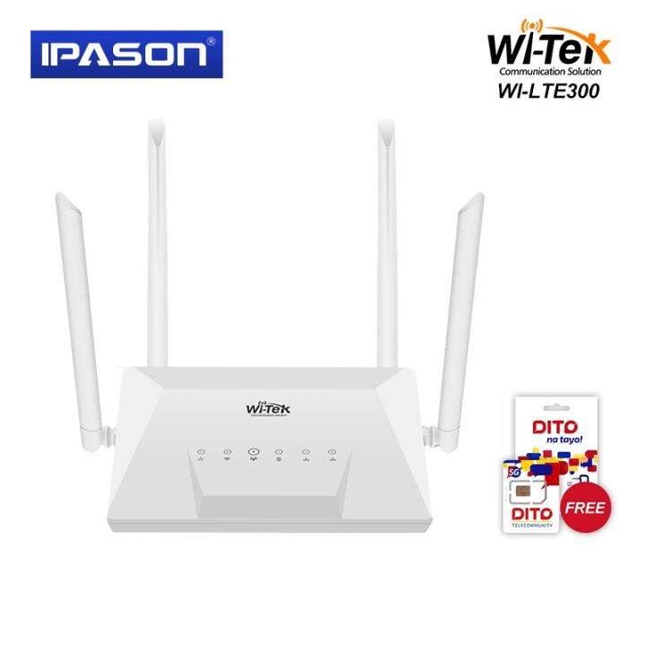 Wi-Tek WI-LTE300 Communication Solution 4G LTE N300 Wi-Fi Router with ...