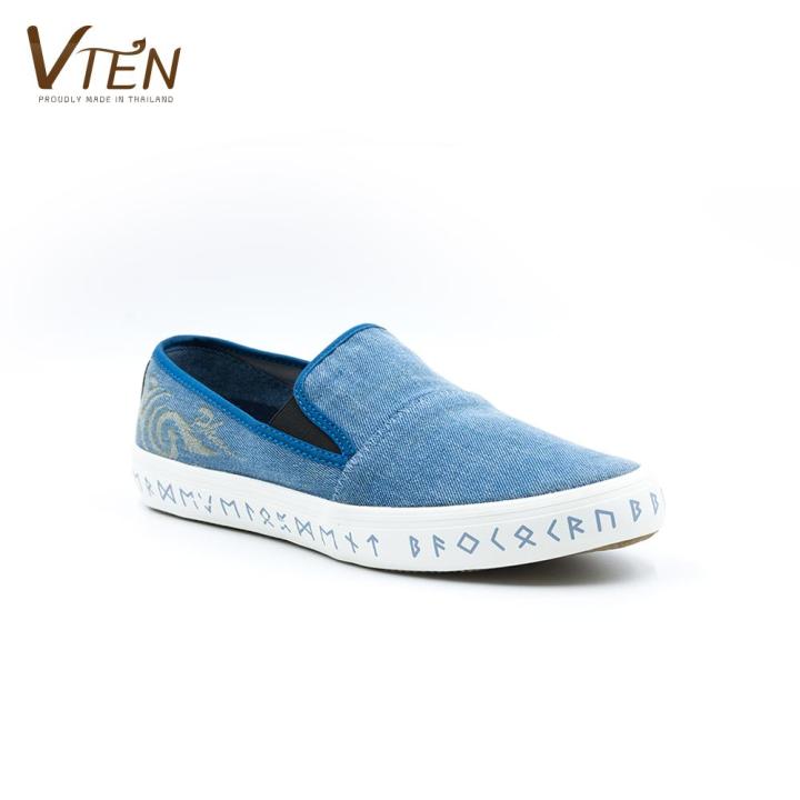 รองเท้าผ้าใบ-vten-รุ่น-ภูเรือ-slip-on-light-blue