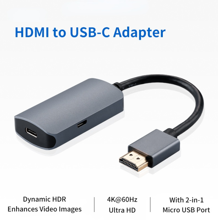 Quality USB Type C Female To HDMI Adapter USB C 3.2 Input To HDMI