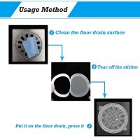 50 Pcs Disposable Shower Drain Hair Catcher Mesh Stickers, Anti Clogging Floor Sink Strainer, Shower Drain Dog Hair