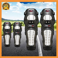 4 ชิ้นรถจักรยานยนต์มอเตอร์ครอสขี่จักรยานข้อศอกเข่า 4 pcs/ set Motorcycle Protector Knee Pads Elbow Protector Stainless Steel Cross-country