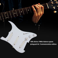 3-Ply Prewired Pickguard Guard แผ่น SSS เคสกีต้าร์ Board Pickguard Alnico V Pickups ใน60S สำหรับ Fender ST กีตาร์