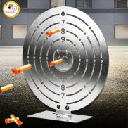 Round Stainless Steel Target Strong Stable Reinforced Base Practice Target