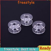 freestyle50pcs Universal Plastic Transparent Empty Bobbins Spool for Sewing Machine