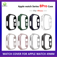 ฝาครอบฐานสำหรับนาฬิกา Apple Ultra 49Mm 44Mm 40Mm 45Mm 41Mm 42Mm 38Mm PC เคสกันชน IWatch Series 8 7 SE 3 2 1 4 5 6