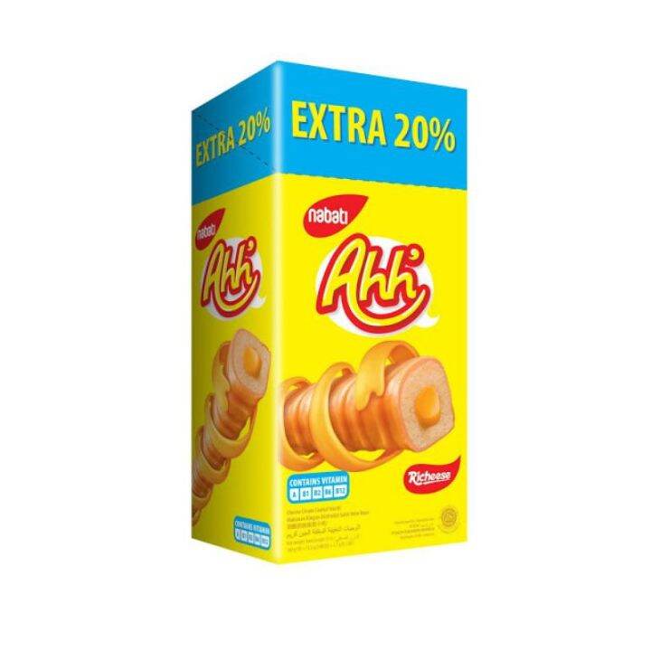 Nabati Richeese Ahh Triple Cheese Extra 20% 13.5gm x 10's | Lazada