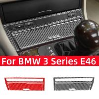 For BMW 3 Series E46 1999-2004 Accessories Carbon Fiber Interior Car Transmission Shift Cigarette Light Panel Trim Cover Sticker