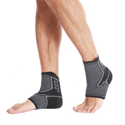 Sports Ankle Brace Compression Sleeve Plantar Fasciitis Sock for Achilles Tendonitis Joint Pain Reduces Swelling Heel Spur Pain