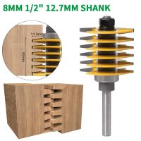 1PC 8MM 1/2－12.7MM Shank Milling Cutter ไม้แกะสลัก 2 ฟันปรับนิ้วร่วมเราเตอร์ Bit Tenon Cutter T-Slot Mill Cutter