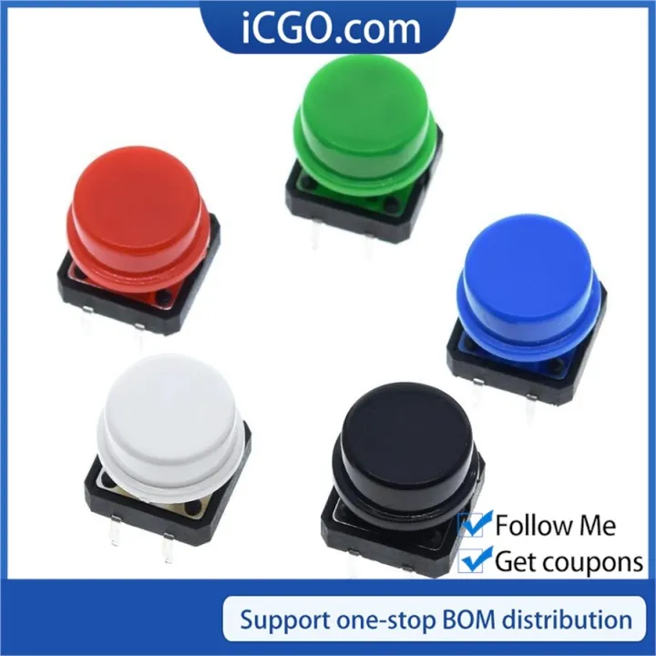 25PCS Tactile Push Button Switch Momentary 12*12*7.3MM Micro switch