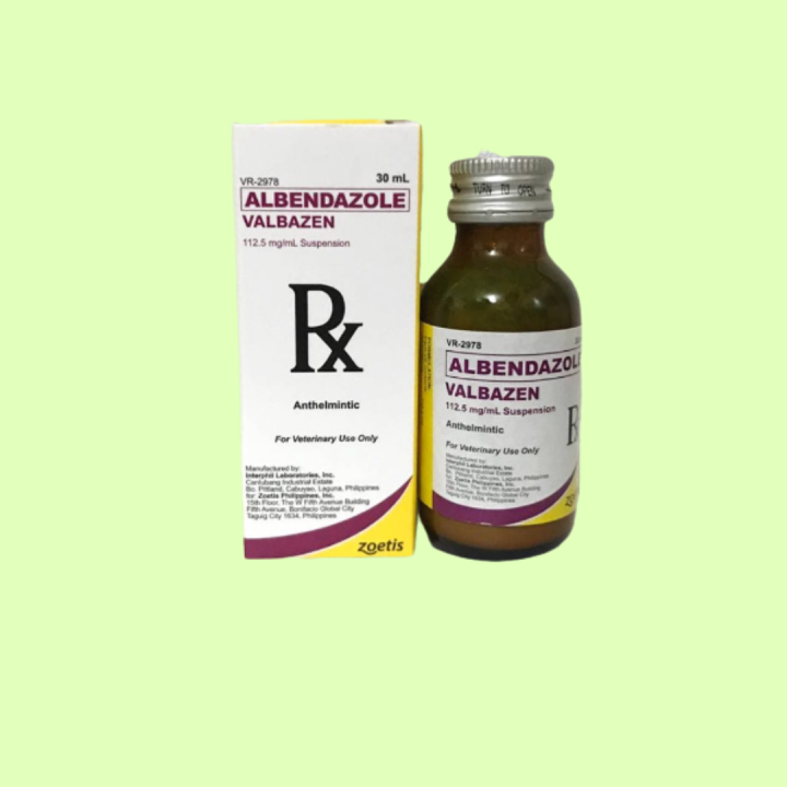 Valbazen suspension 30ml (Dewormer) for animals livestock goat sheep