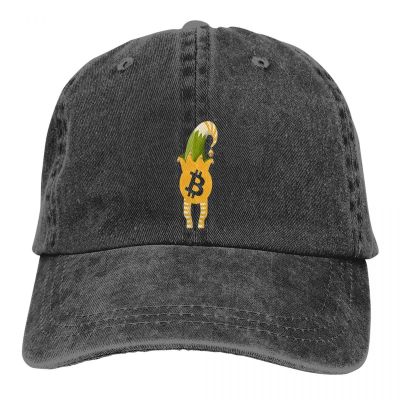 Elf Baseball Caps Peaked Cap Bitcoin Cryptocurrency Art Sun Shade Hats for Men