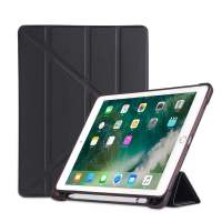 Case iPad ฝาพับจีบ สีดำ ใส่ปากกาได้ กันกระแทก