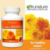 NEW ของแท้ การันตี (หมดอายุ กลางปี 2024)บำรุงสายตา Lutein &amp; Zeaxanthin ยี่ห้อ trunature Vision Complex 140เม็ด จากอเมริกา