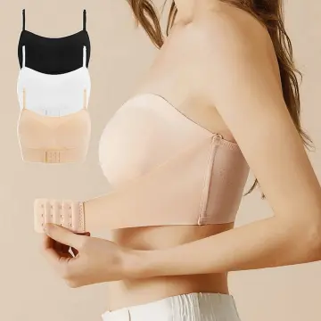 Push Up Padded Bra Womens Invisible Underwear Lingerie Strapless Seamless  Bra 